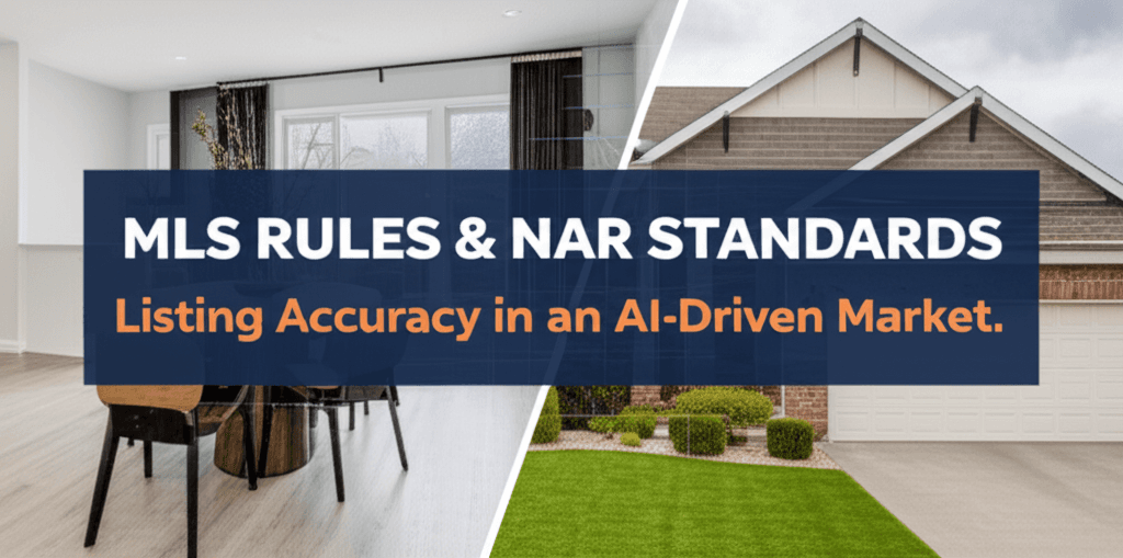 MLS rules and NAR standards for AI-enhanced real estate listing accuracy